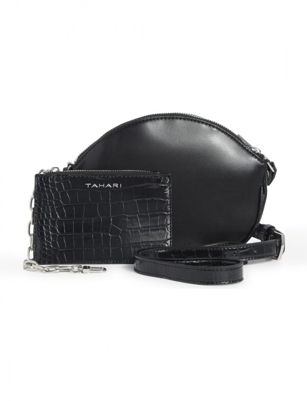 Cartera Crossbody Con Monedero NEGRO