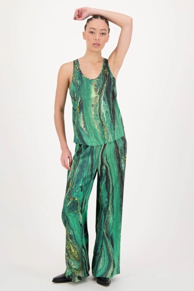 PANTALÓN FLARE Verde