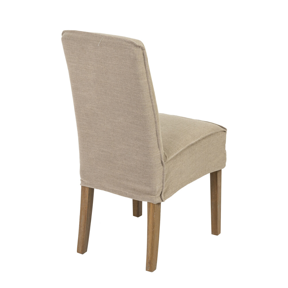 SILLA DE COMEDOR MADERA NATURAL-BEIGE MARILYN