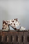 Firework Print Heels Crudo / Chocolate
