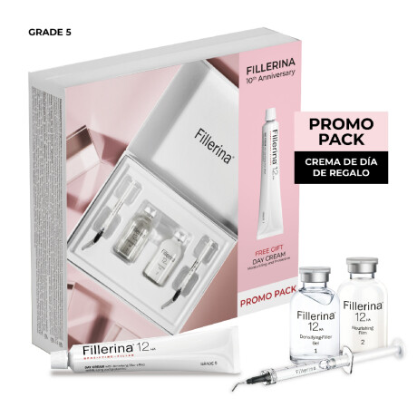 Tratamiento Fillerina 12HA Grado 5 30ml + Crema de Día 50ml 2 Unidades Tratamiento Fillerina 12HA Grado 5 30ml + Crema de Día 50ml 2 Unidades