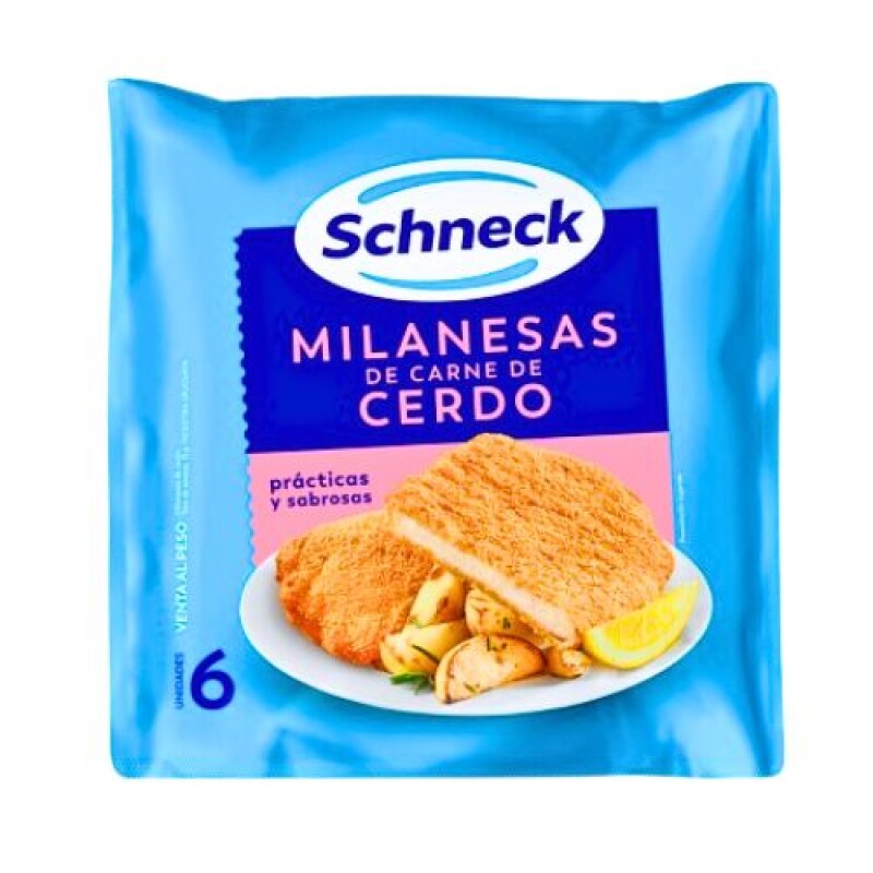 Milanesa de Cerdo Schneck - 6 ud. Milanesa de Cerdo Schneck - 6 ud.