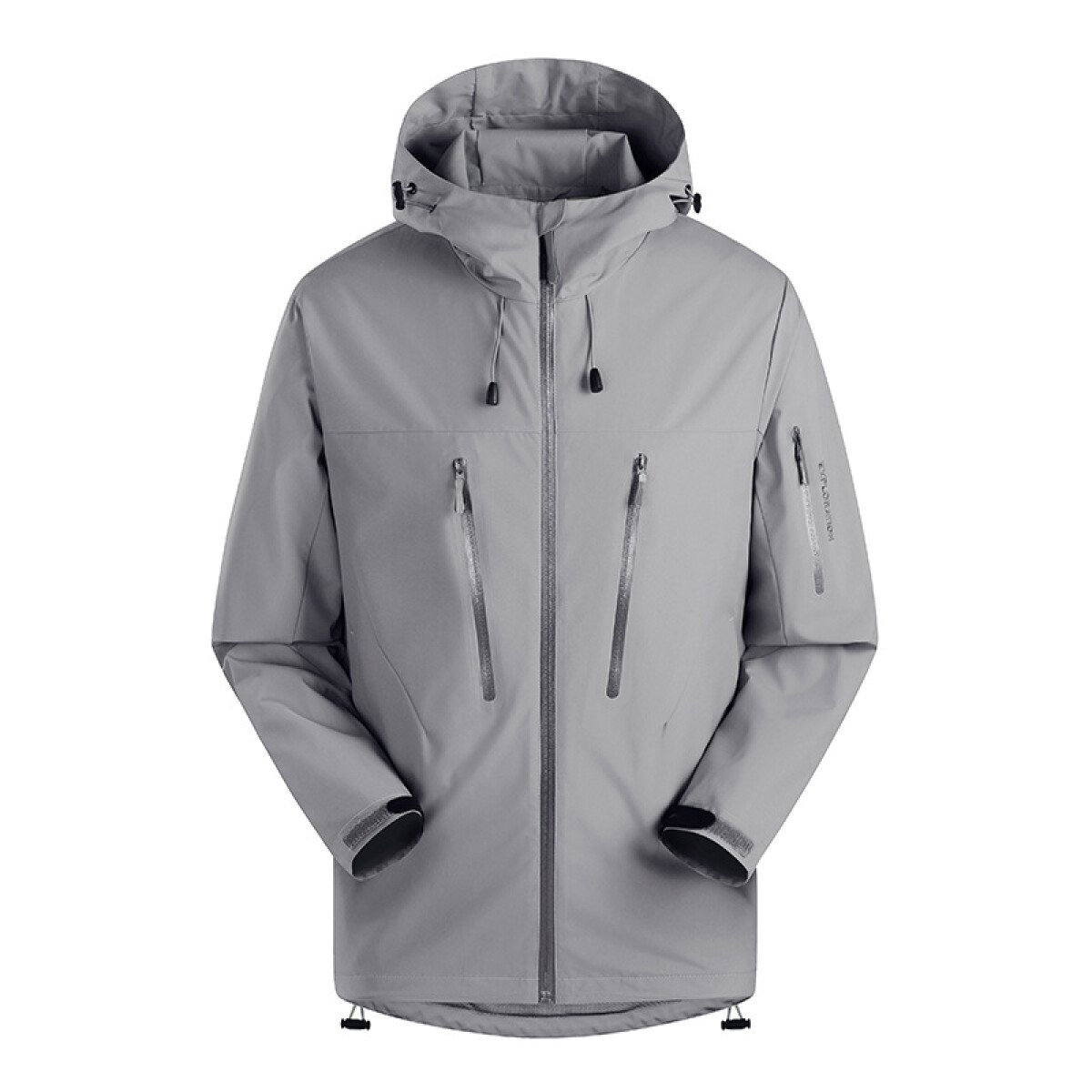 Campera Tácticas Impermeables Resistente Poliéster Unisex - Gris Claro 