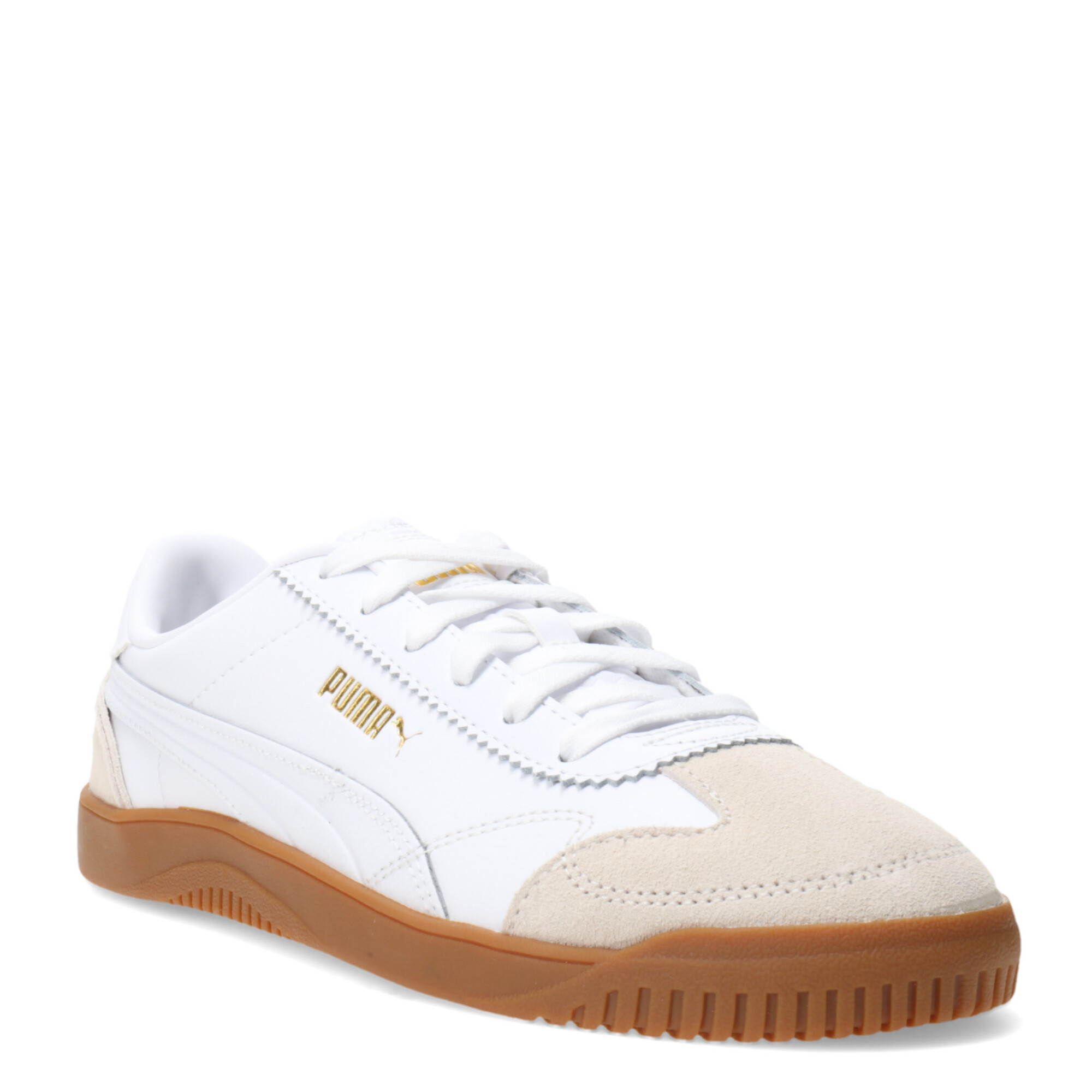 Championes de Hombre Puma Club 5V5 Lux Blanco Gris Dorado