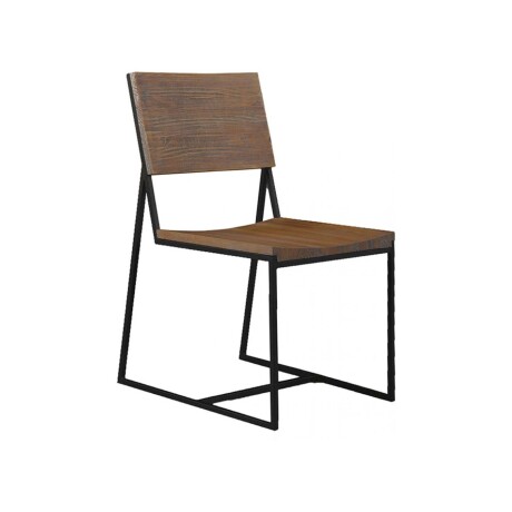 SILLA DE COMEDOR MADERA-Y-METAL MARRON YORK