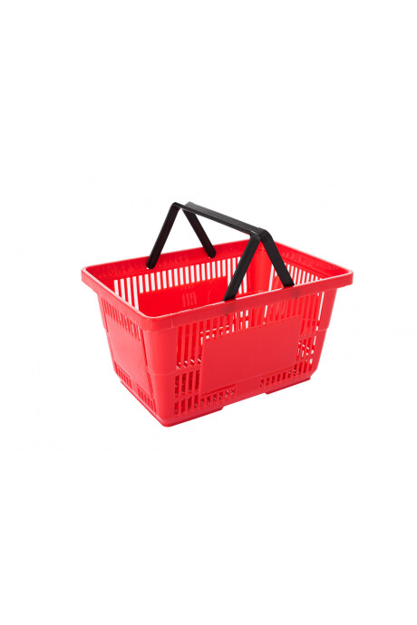 Canasto Plástico De Mano Rojo Canasto Plástico De Mano Rojo