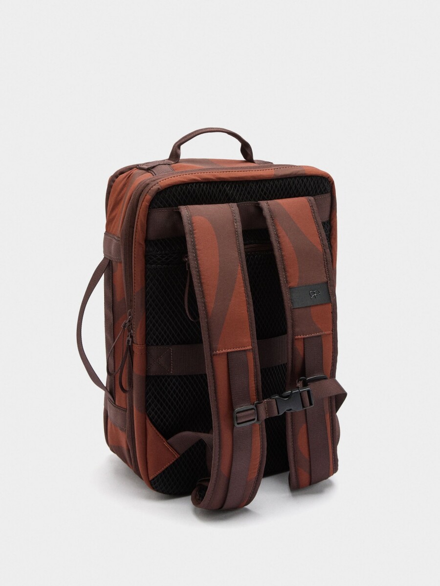Mochila De Cabina De Nylon Extensible burdeos