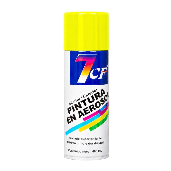 ESMALTE AEROSOL FLUORESCENTE 7CF 400ml. Amarillo 1005 Yellow