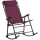 Silla Reposera Mecedora Plegable Con Almohadilla Rojo