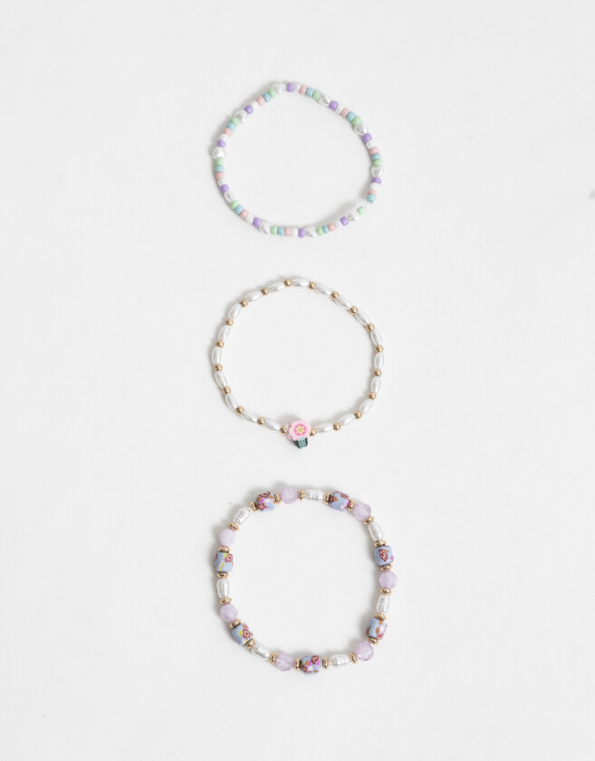 Pulseras Infantiles Mariposas Set De Pulseras Infantiles - Dorado
