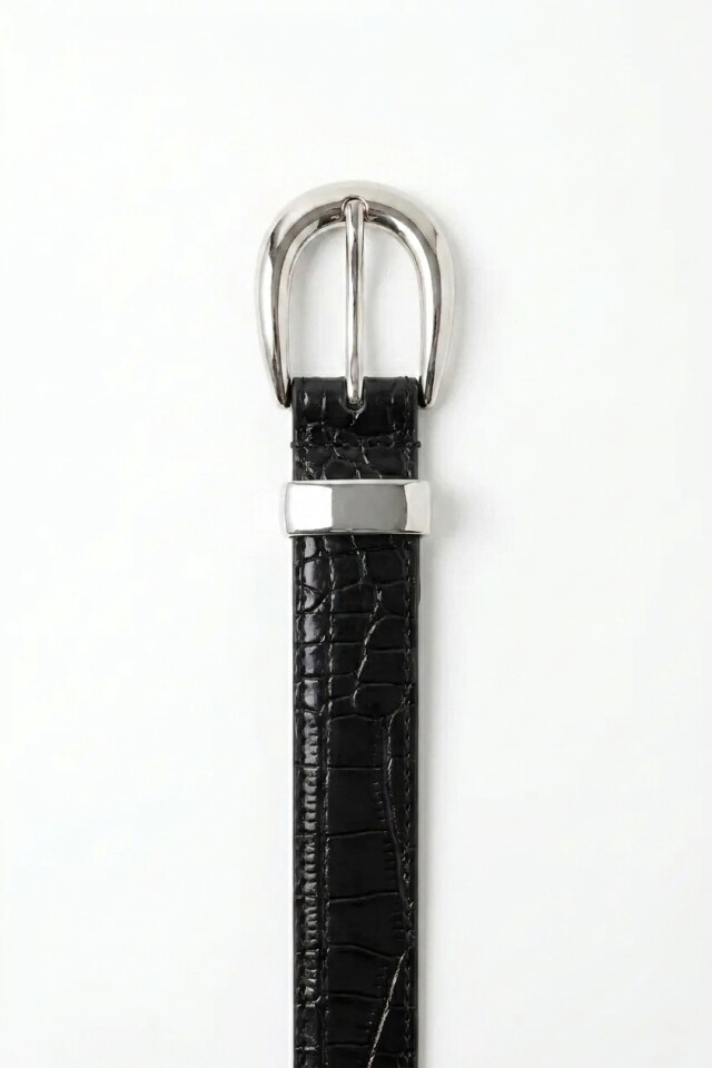 Cinturón crocco negro