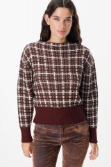 Sweater Chart Chocolate/Bordeaux