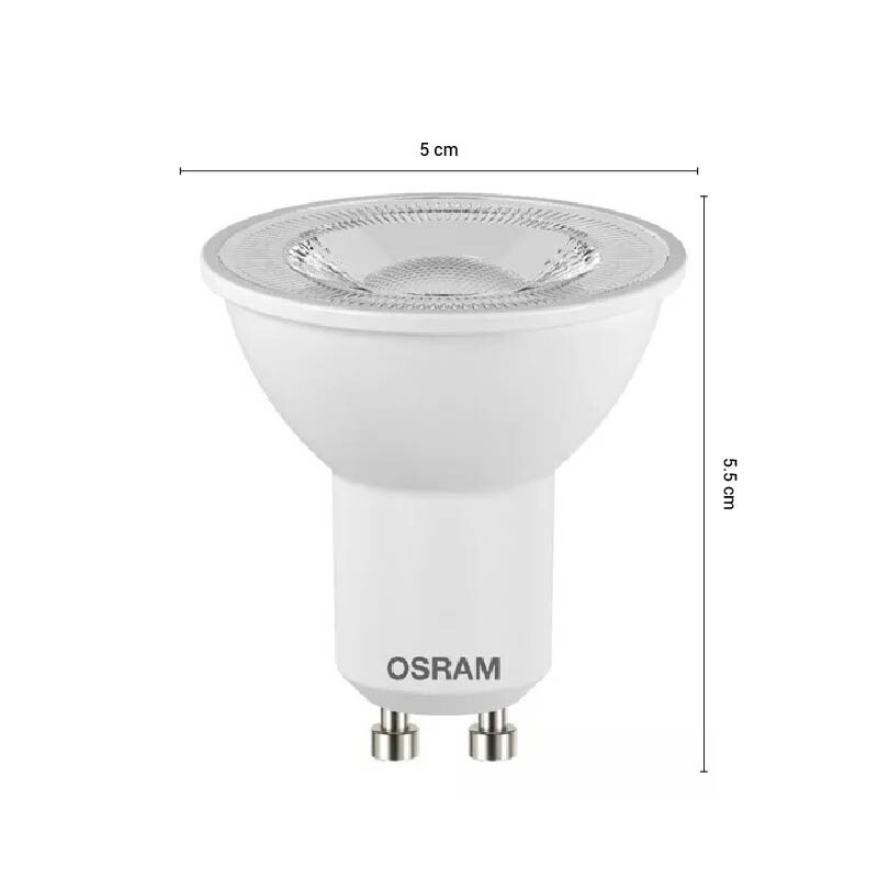 DICROICA LED OSRAM GU10 10W PAR16 ECO 110º 3000K Dicroica Led GU10 PAR16 10W 110º Luz Cálida OSRAM