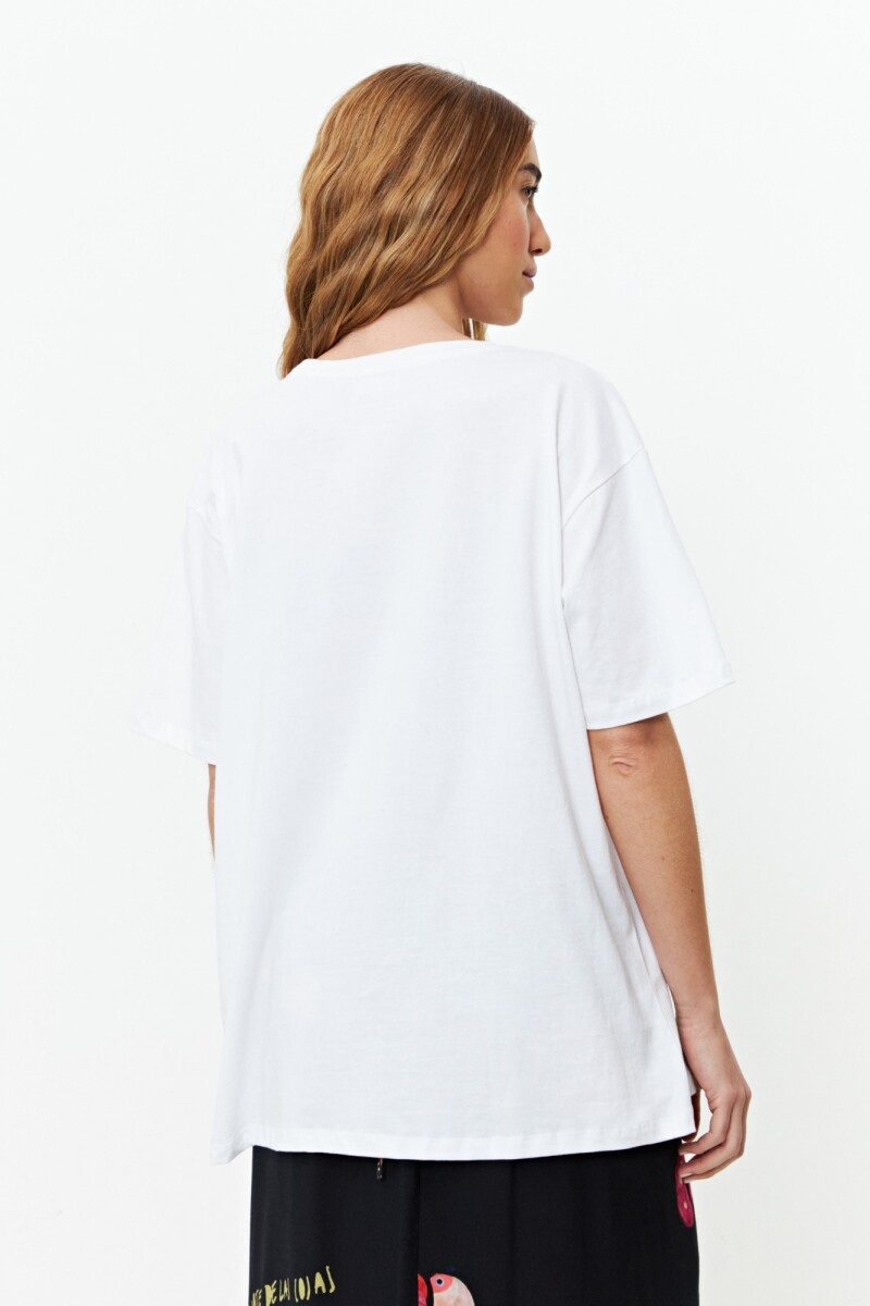 Remera jungla blanco