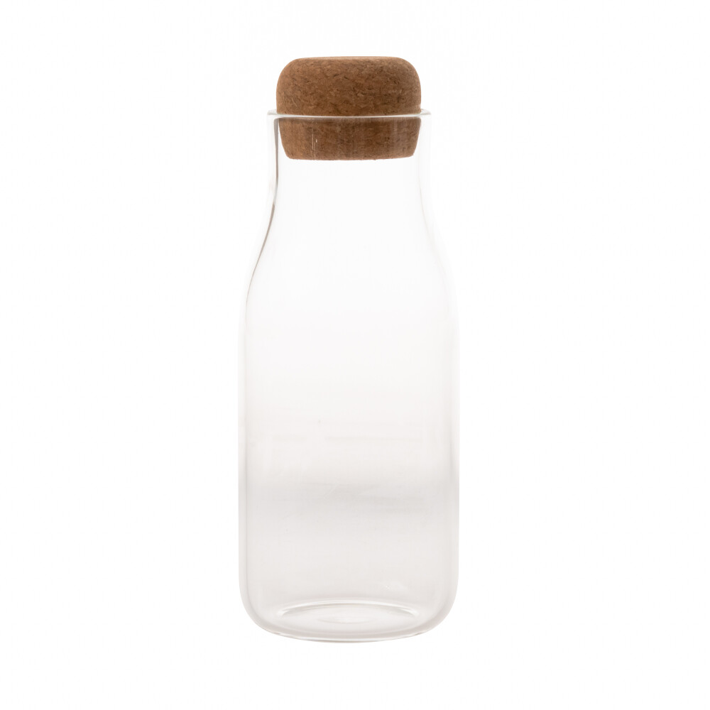 BOTELLA C/ TAPA VIDRIO TRANSPARENTE 300 ML