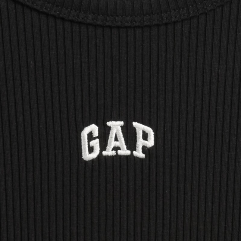 INTL LS MOD RIB CROP TEE BLACK