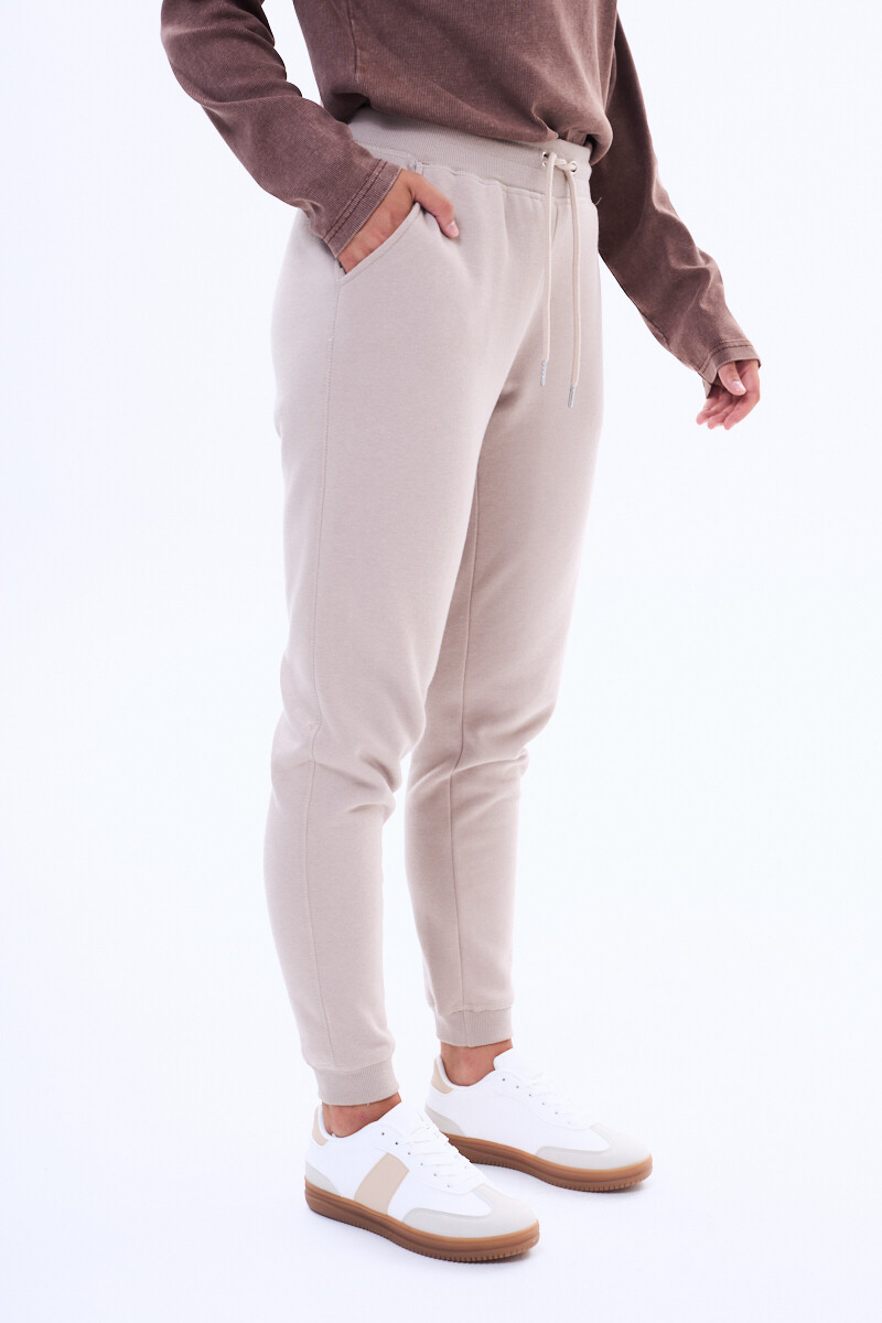 Pantalon felpa Lisboa Beige