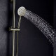 Griferia De Ducha Exterior Linea Viseu Aqualia Volante Palito Acero Inox Con Barra, Telefono, Flexible GRIS-BRUSHED NICKEL
