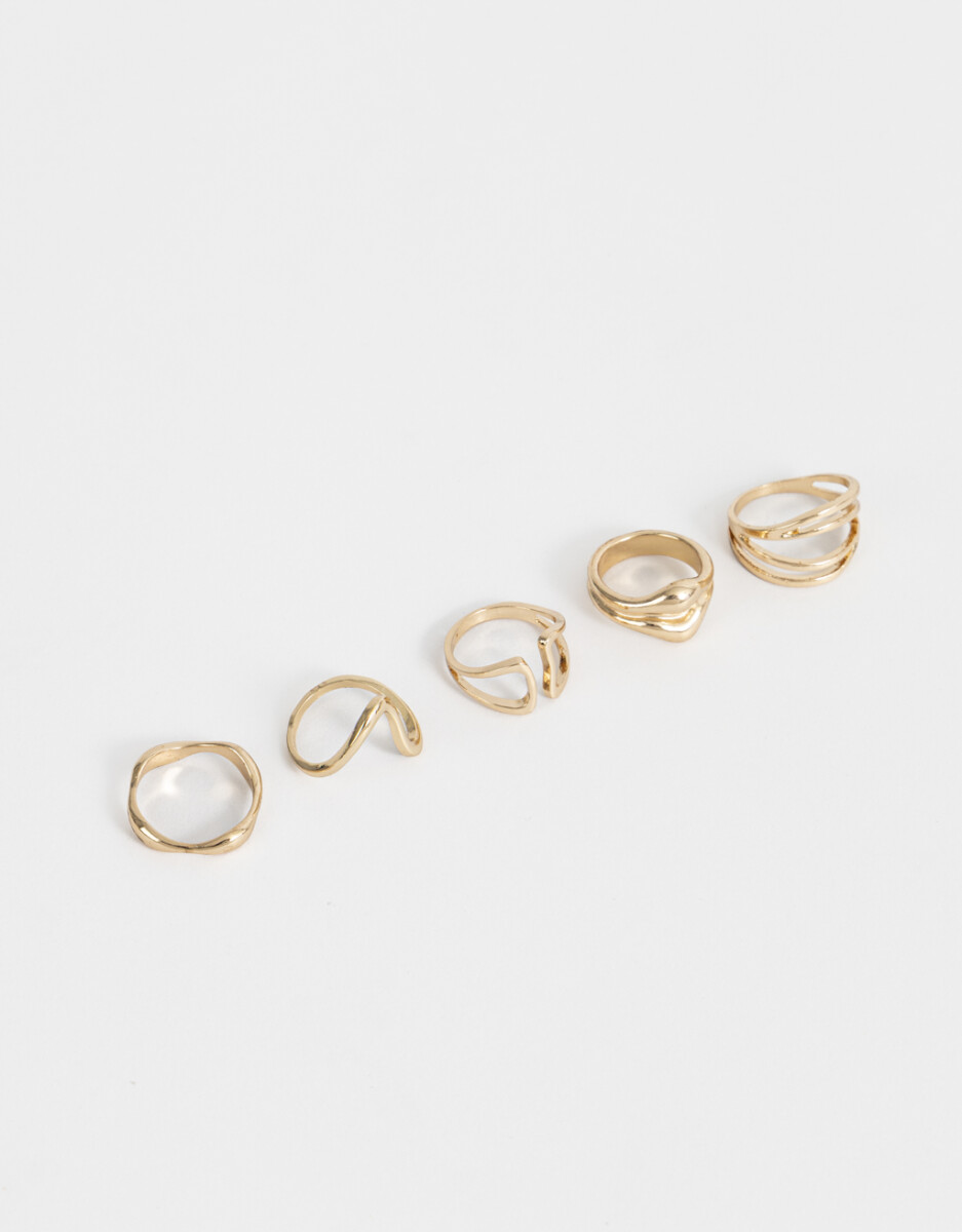 Sets De Anillos De Metal 