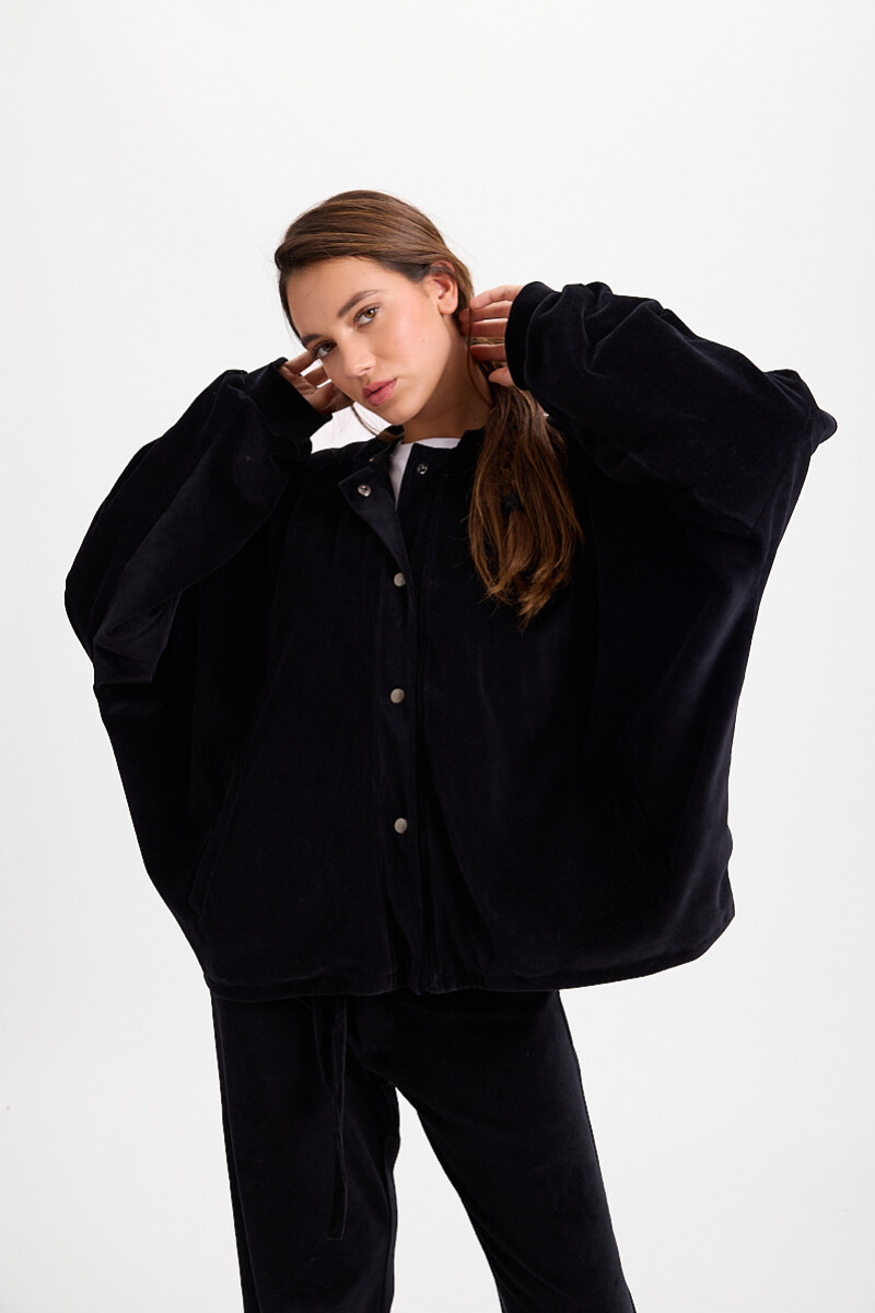 Campera Hoodie Negro