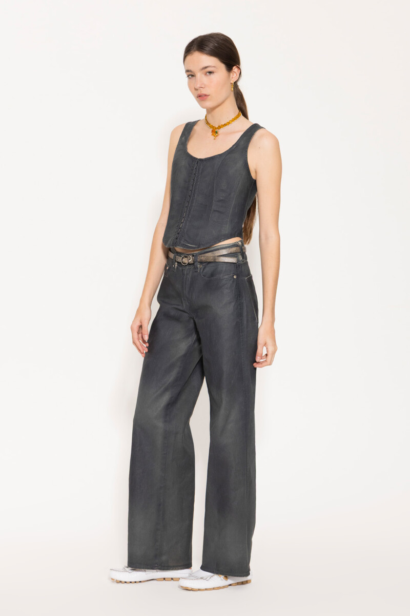 TOP LINA COATED Azul