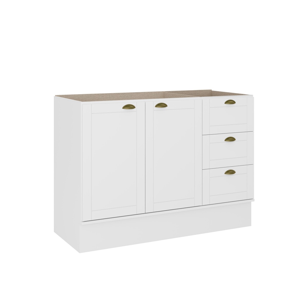 Bajo Mesada Americana 120cm Blanco 