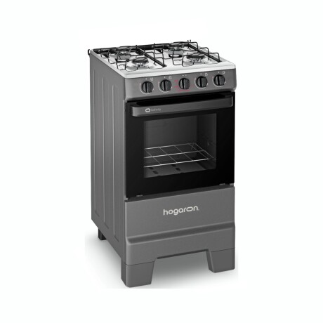 COCINA A GAS HOGARON GALWAY Cocina A Gas HOGARON Galway 4 Hornallas Mesa Acero Inoxidable, Horno 50L Limpia Fácil Y Encendido Manual - Titanium