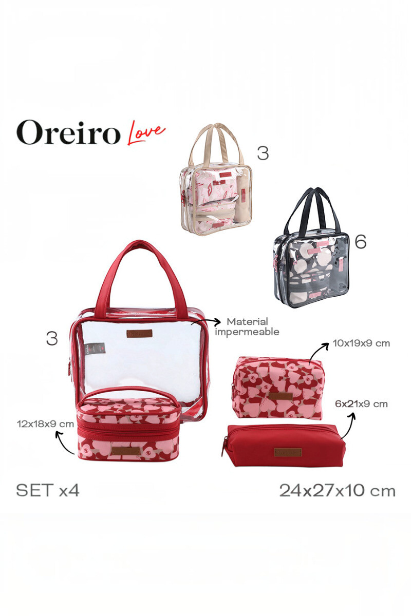 Set Necessaire Oreiro Negro
