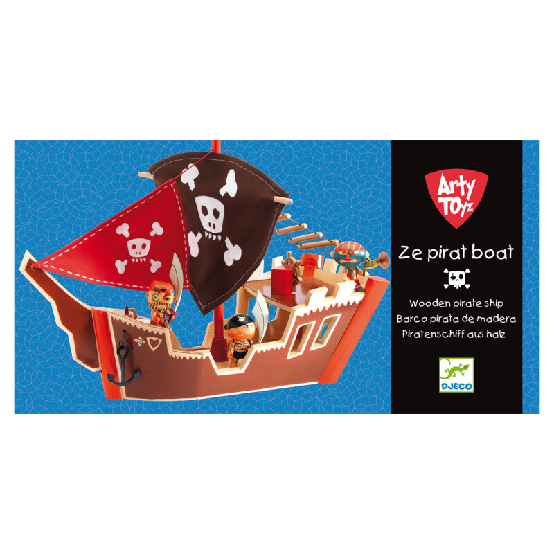 Barco Pirata de madera Djeco Barco Pirata de madera Djeco