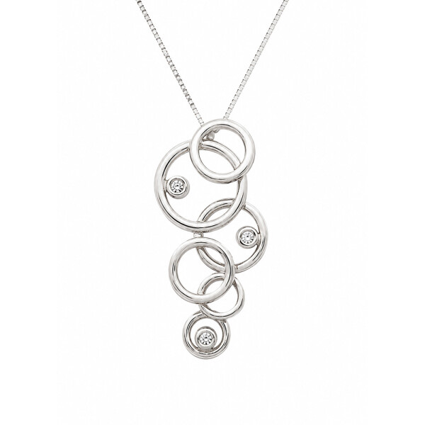 Colgante Nexo de MOON en Plata 925 con brillantes Colgante Nexo de MOON en Plata 925 con brillantes