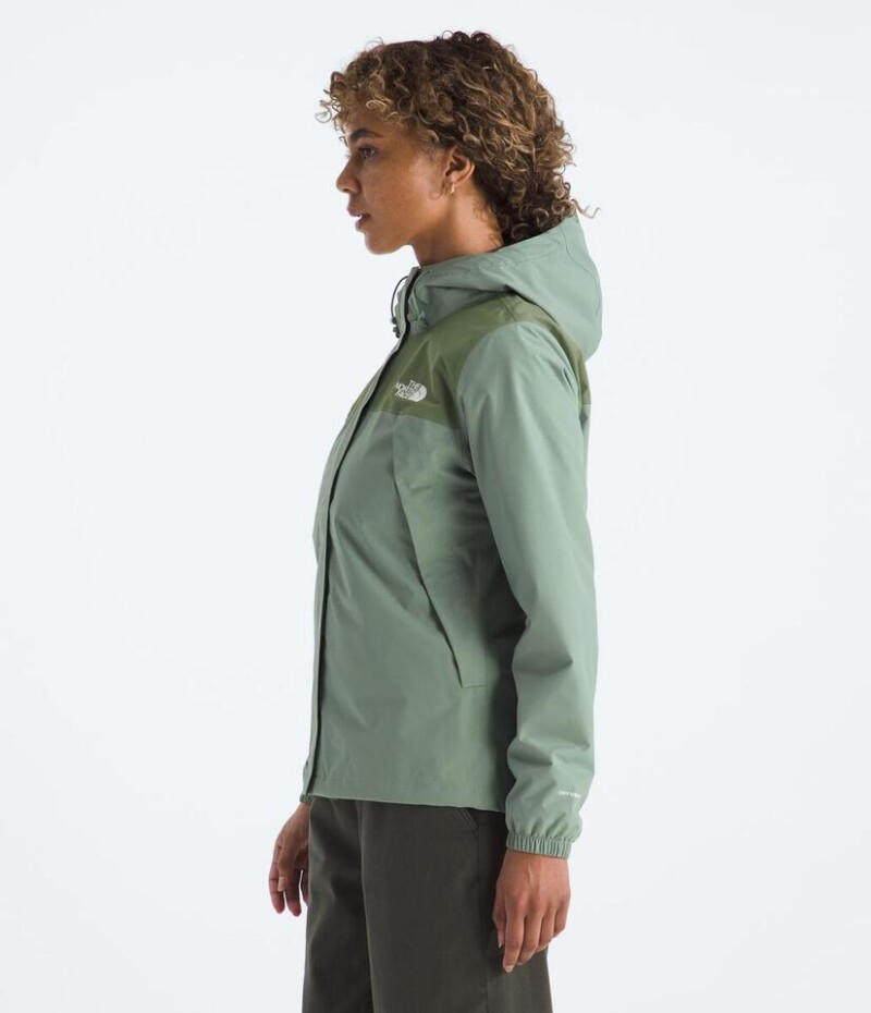 Campera Impermeable Antora mujer Slate Moss/bark Mist