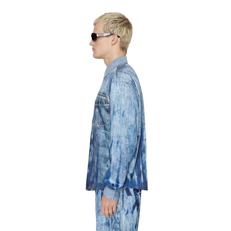 Camisa Diesel S-Gilly Unisex Blue Denim