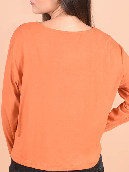 REMERA SMILE NARANJA