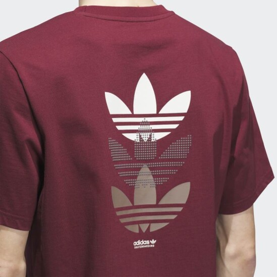 Remera Adidas Triple Trifolio Skateboarding Rojo