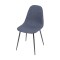 Silla Charla Lino Azul / Negro