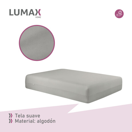Funda de Colchón Lumax con cierre 2 Plazas x20cm Gris