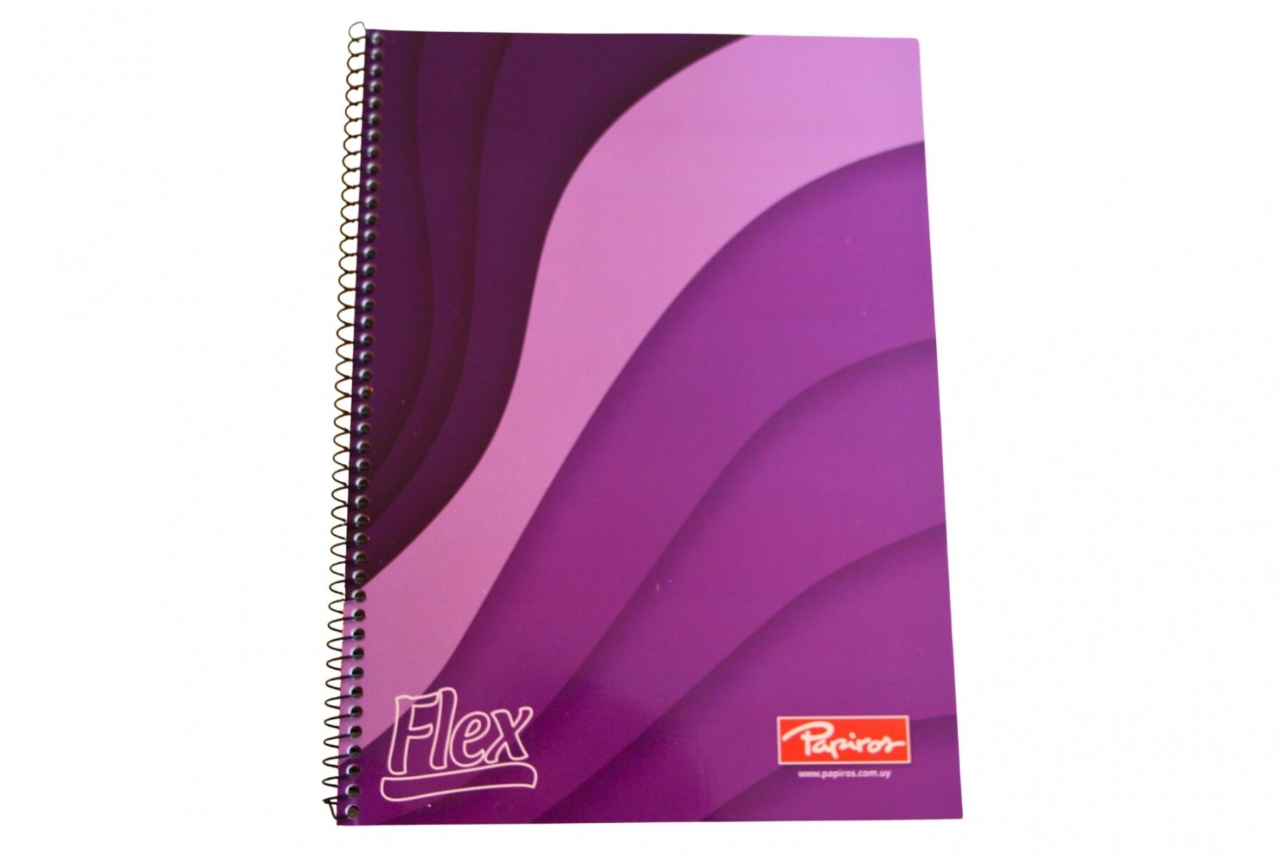 CUADERNOLA PAPIROS FLEX 70 HOJAS RAYADO - TAPA TONOS VIOLETAS 