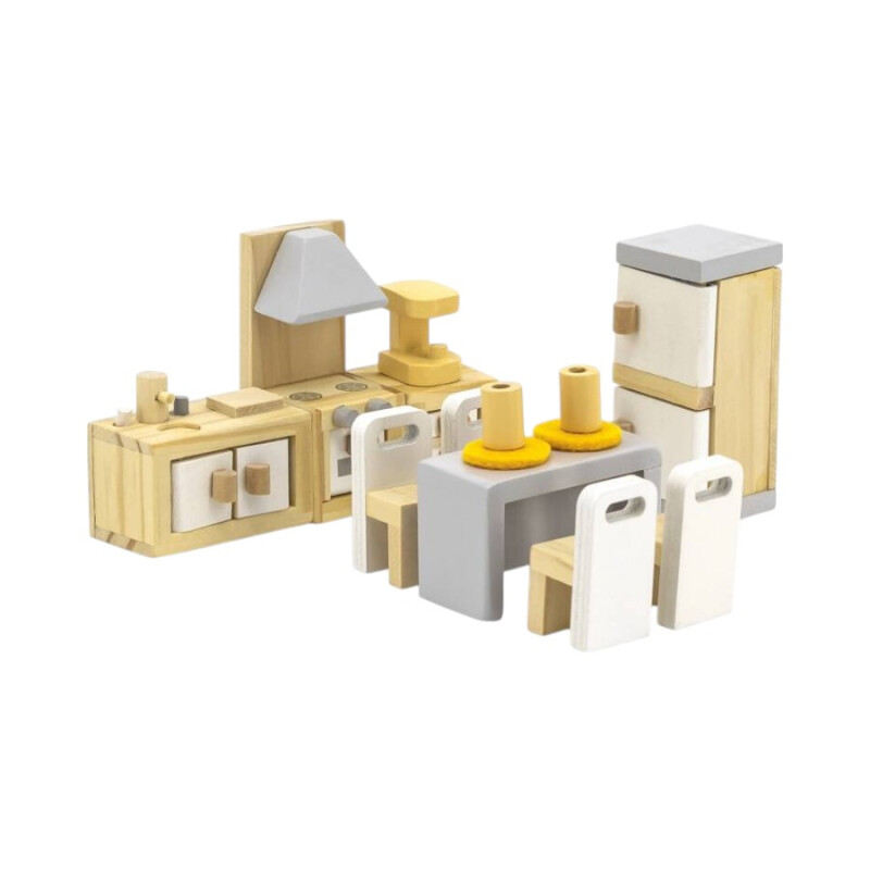 Set Cocina y Comedor Polar B Madera Set Cocina y Comedor Polar B Madera