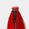 Bandolera Pocket en cuero charol arrugado Rojo
