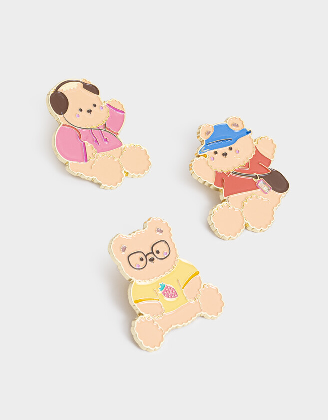 Pin Esmaltado Set De Pins Korean Food - Combinacion Multicolor