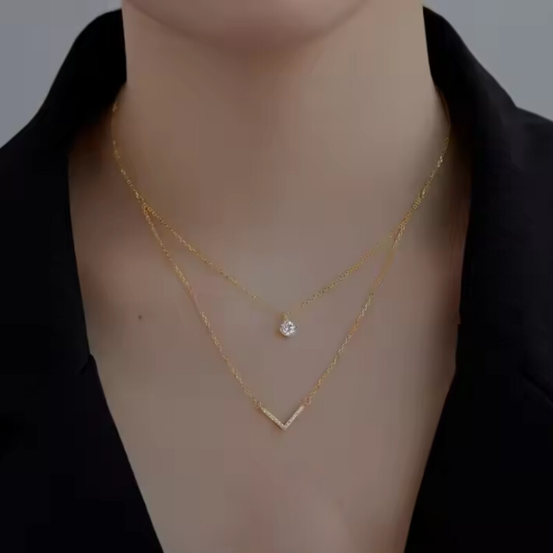 CONJUNTO PLATA BAÑADA EN ORO - H9DY190521SGAB H9dy190521sgab