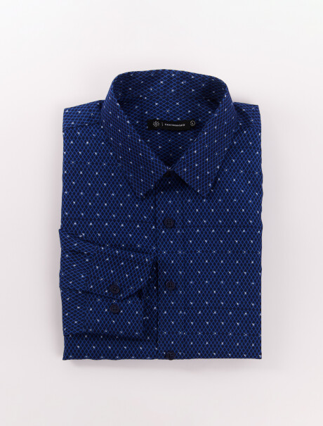 Camisa estampada azul