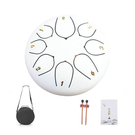 Tambor instrumento musical mediano Blanco