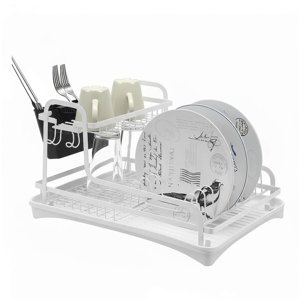 Escurridor Seca Platos Acero 2 Niveles Secador Con Bandeja Cocina Mesada Imback Color Blanco Escurridor Seca Platos Acero 2 Niveles Secador Con Bandeja Cocina Mesada Imback Color Blanco