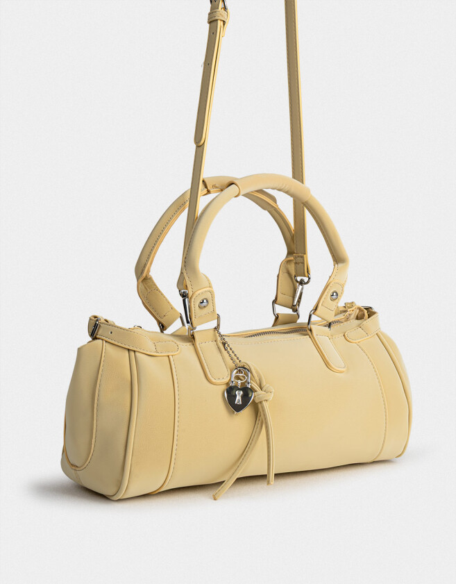 Bandoleras Bandolera Con Charm - Amarillo Claro