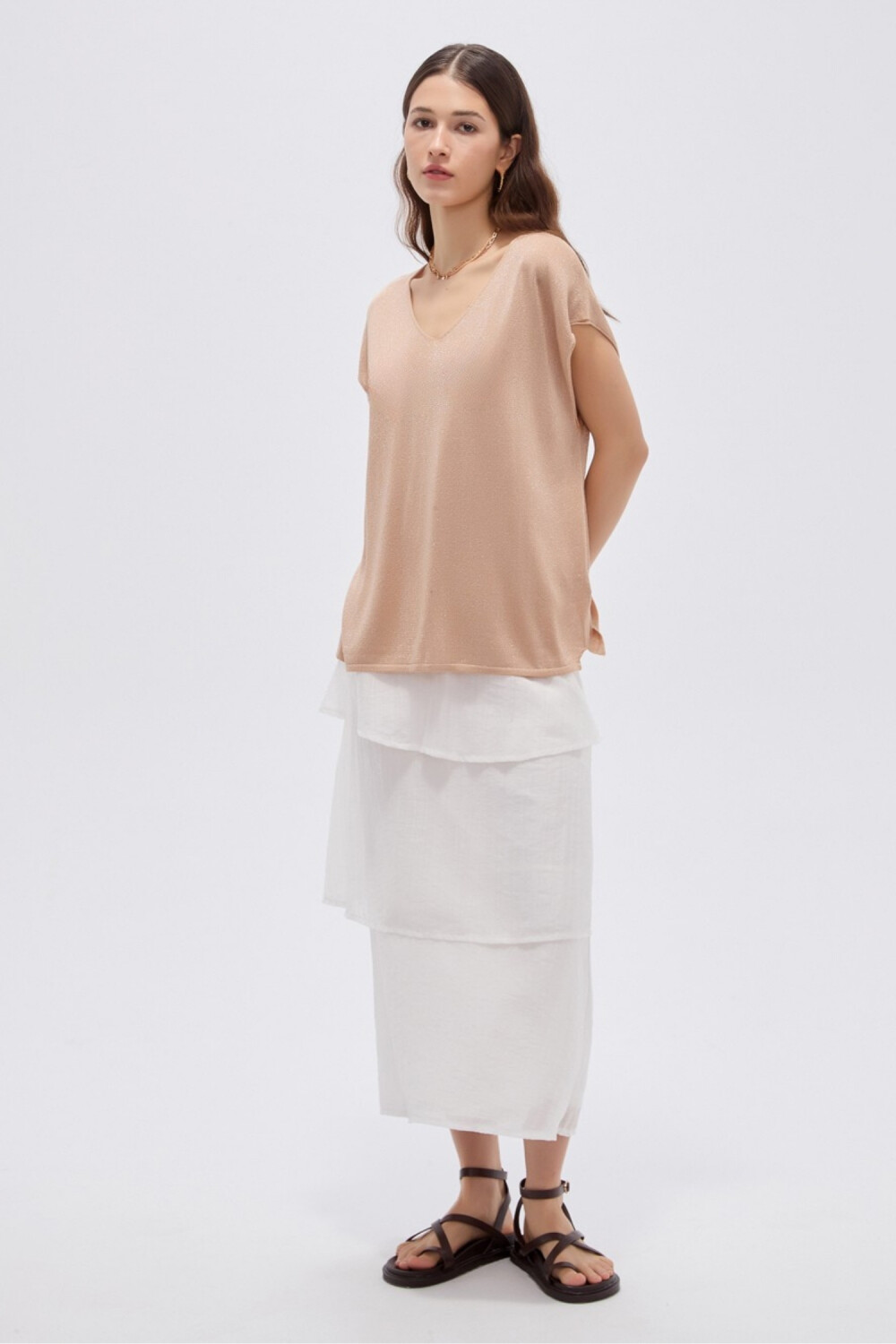 Remera Tiralle Beige Oscuro