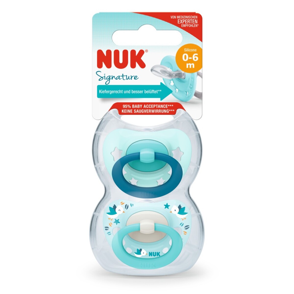 Nuk Chupete X 2 Silicona 0-6 M – Pack Chupete Bebé