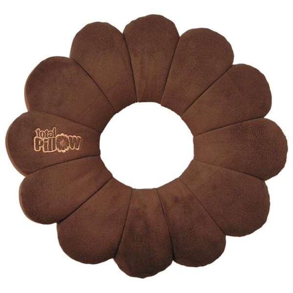 Almohada De Viaje Total Pillow Almohadilla Circular Color Variante Marron