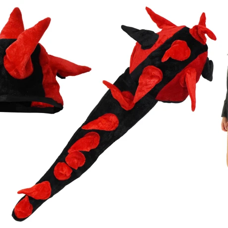 GORRO PARTY DINO DOS COLORES C/COLA COTILLON 23338 GORRO PARTY DINO DOS COLORES C/COLA COTILLON 23338