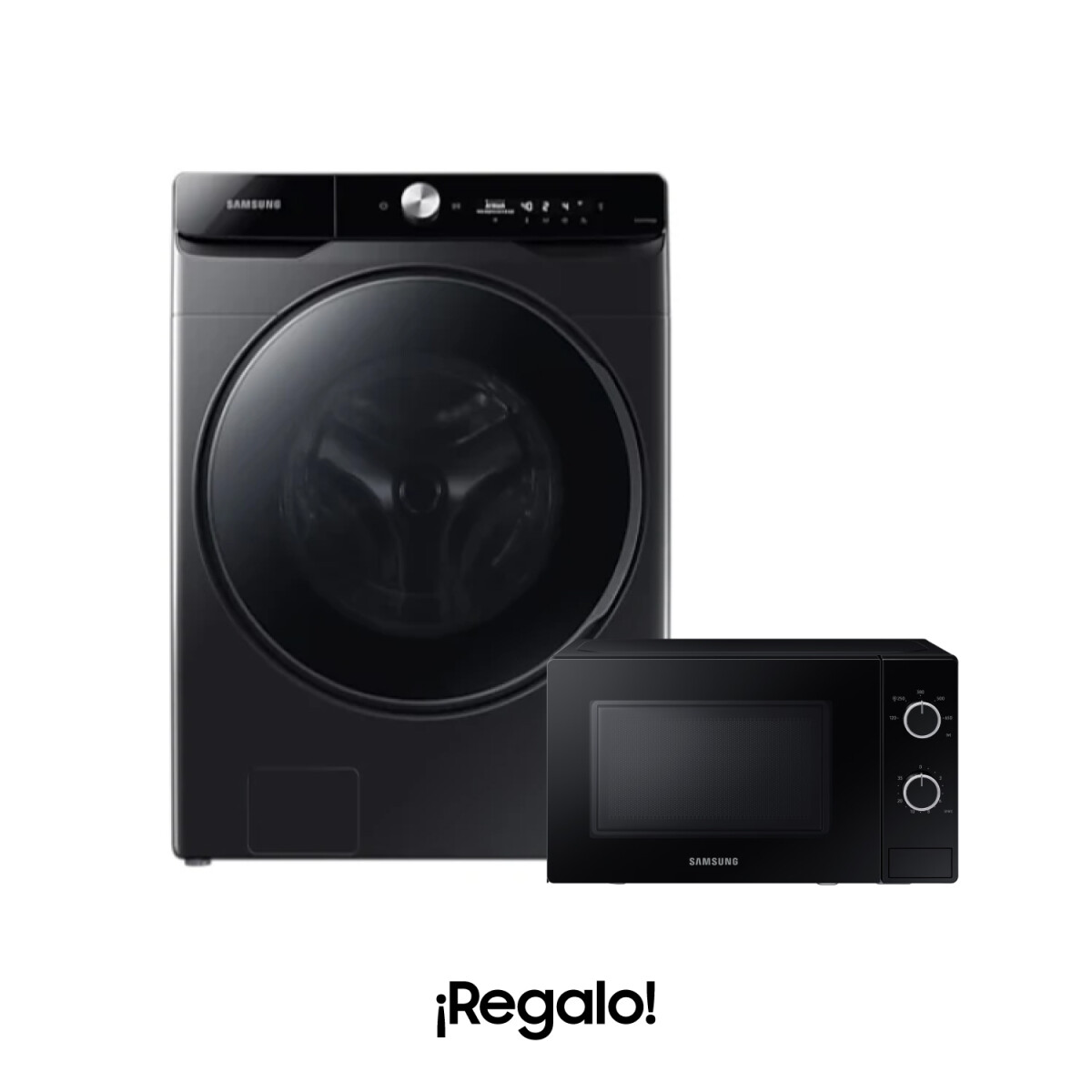 Lavasecarropas Samsung AI Control con AutoDispenser 22 kg/13 kg + Microondas 20 L de Regalo 